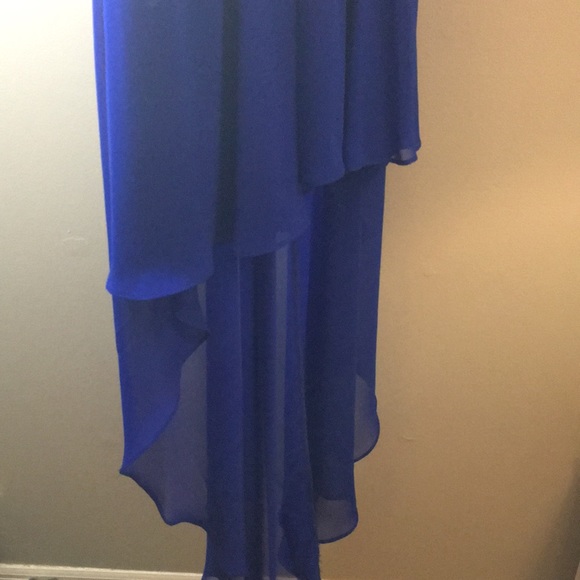 Blue high low formal dress - Picture 3 of 5